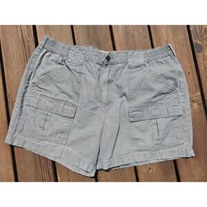 Redhead Cargo Shorts Mens 42 Gray Comfort Waist Cotton Outdoor Hiking Fishing 5"